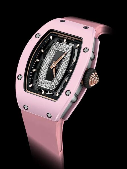 Replica Richard Mille RM 07-01 Ladies Pink Ceramic Watch